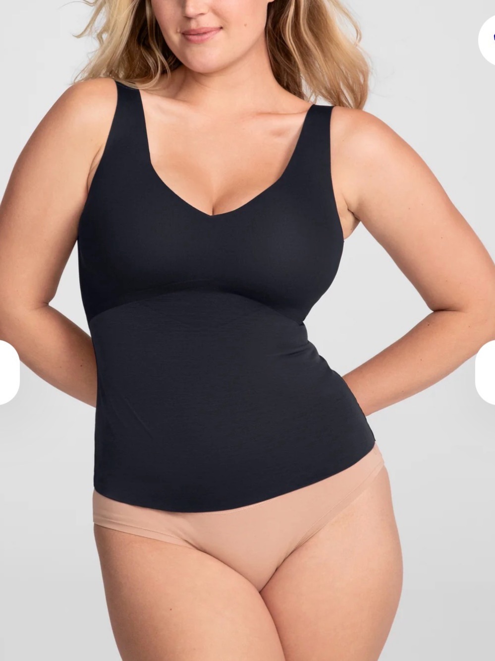 Honeylove Black V-Neck Shaping Camisole